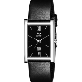 HAMT Black Leather Analog Mens Watch