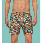 Remix Cotton Boxers Plate Orange S