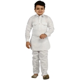 Arshia Fashions White Cotton Blend Boys ( Pack of 1 ) - None