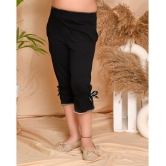 Kids Cave - Black Cotton Girls Capris ( Pack of 1 ) - None