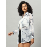 FUNDAY FASHION Women Tie-Dye Casual Long Relaxed Fit Shirt