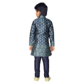 Ahhaaaa Kids Ethnic Wear Sherwani and Breaches Set for Boys - None