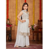 Aarika Off White Georgette Girls Kurta and Sharara Set ( Pack of 1 ) - None