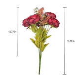 Large Peony Blooms Artificial Flowers Peach