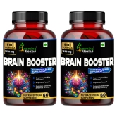 Humming Herbs Brain Booster | Nootropic Brain Supplement for Memory, Focus, & Mental Clarity - 8 in 1 Formula with GABA, Bacopa, Lions Mane - Pack of 2