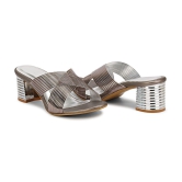 Ishransh - Silver Women's Slip On Heels - None