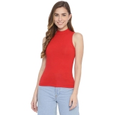 La Intimo Polyester Red T-Shirts - Single - XL