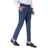 SREY Dark Blue Slim -Fit Flat Trousers Pack of 2 - None