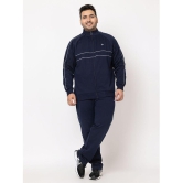 YHA - Navy Blue Fleece Regular Fit Men''s Tracksuit ( Pack of 1 ) - None