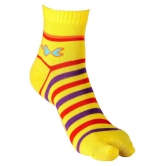 Texlon - Multicolor Cotton Women's Ankle Length Socks ( Pack of 4 )