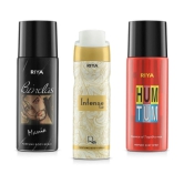 Riya Bindas & Intense Gold & Hum Tum Perfume Body Spray for Unisex 150 ml ( Pack of 3 )