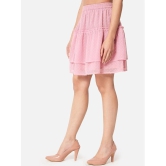 ALL WAYS YOU - Pink Georgette Womens A-Line Skirt ( Pack of 1 ) - None