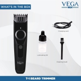 VEGA T-1 Beard Trimmer (VHTH-18), Black-27 pcs