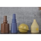 Ceramic Planet Shape Vases-Yellow