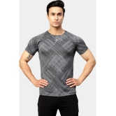 Fuaark - Charcoal Polyester Slim Fit Mens Sports T-Shirt ( Pack of 1 ) - None