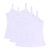 Bodycare Girls Vest Dori Neck Sleeveless Pack Of 3-White. - None