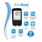 AccuSure Sensor Glucometer Test Strips Pack of 1(Pack of 25)