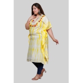 miravan - Yellow Cotton Women's Kaftan Kurti ( Pack of 1 ) - None