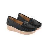 Shoetopia Black Womens Loafers - None