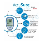 AccuSure Instant Digital Blood Glucometer Kit with 25 Strips,10 Lancet,1 Lancing device