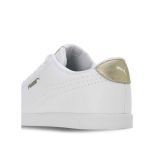 PUMA LADIES GOLD CARINA SLIM PERF LACE-UP SNEAKERS