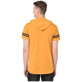 Glito - Mustard Cotton Blend Regular Fit Mens T-Shirt ( Pack of 1 ) - None