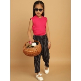 MINI & MING Girls Polka Dot Printed Relaxed Low-Rise  Trousers