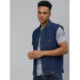 Urbano Fashion - Blue Denim Slim Fit Mens Denim Jacket ( Pack of 1 ) - None