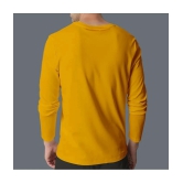 Supersquad Cotton Regular Fit Solid Full Sleeves Mens T-Shirt - Mustard ( Pack of 1 ) - None