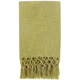 HUGS N RUGS - 3 Seater Cotton Throw ( Pack of 1 ) - Yellow