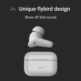 Noise Buds VS102 with 50 Hrs Playtime, 11mm Driver, IPX5 and Unique Flybird Design Bluetooth Headset Pearl White