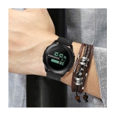 Hala - Black Silicon Digital Mens Watch