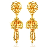 Vighnaharta Traditional Wedding waer Jhumki Earring Alloy Gold  Plated Jhumka for Women and Girls - Golden