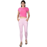 KARARO JEGGINGS - Cotton Blend Skinny Fit Pink Womens Jeggings ( Pack of 2 ) - None