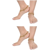 AanyaCentric - Yellow Anklets ( Pack of 2 ) - Yellow