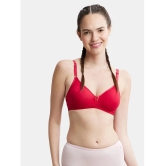 Jockey 1581 Wirefree Non Padded Super Combed Cotton Beginners Bra - Red Love - None