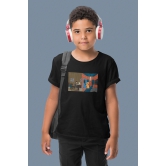 Filmkraft Official Lil Rohit & Jaadu Calling Kids T-shirt-Black / 10-12 Years