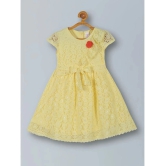 PLUM TREE Yellow Polyester Girls Fit And Flare Dress ( Pack of 1 ) - None