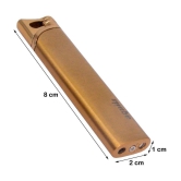 JMALL - Gold Aluminium Cigarette Lighter ( Pack of 1 ) - Gold