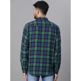 Oxolloxo Relaxed Tartan Checked Spread Collar Cotton Casual Shirt