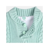 Miniklub Baby Boys Collar Full Sleeve Knit Sweater (Mint Green Color) - None