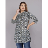 JC4U - Grey Cotton Flex Womens Straight Kurti ( Pack of 1 ) - None