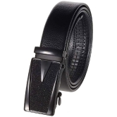 Zacharias - Black Leather Men's Casual Belt ( Pack of 1 ) - None