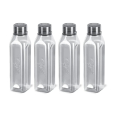 Milton Prime 1000 Pet Water Bottle, Set of 4, 1 Litre Each, Grey - Grey