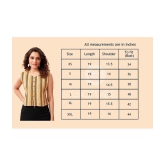 Glomee - Beige Cotton Womens Crop Top ( Pack of 1 ) - None