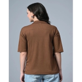 clafoutis Brown Lycra Regular Fit Womens T-Shirt ( Pack of 1 ) - None