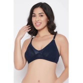 Clovia Pack of 1 100% Cotton Non Padded Womens Everyday Bra ( Blue ) - None