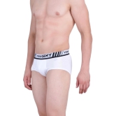 Force NXT - White Cotton Mens Briefs ( Pack Of 5 ) - None