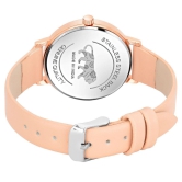 Loretta MT-512 Peach Leather Belt Slim Dial Women & Girls Watch