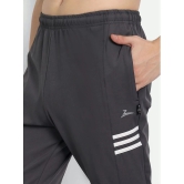 Zeffit - Grey Lycra Mens Trackpants ( Pack of 1 ) - None